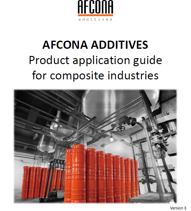 Afcona – Product application guide for composite industries