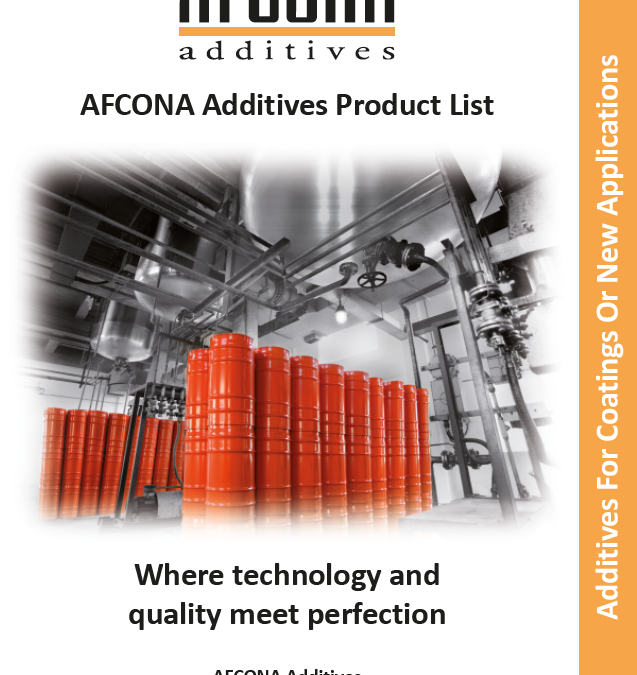 Afcona – Additives product list